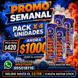 Pack Humo x 4u. TRICOLOR