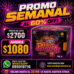 Torta La Propia 2 - 36 tiros - Nuevo 2025