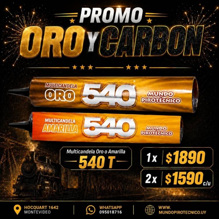 DOS multicandelas de 540 Tiros ( $1590 c/u ) 